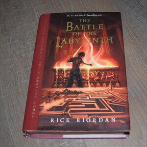 #4 The Battle of the Labyrinth by Rick Riordan 1st Edition HCDJ Percy Jackson